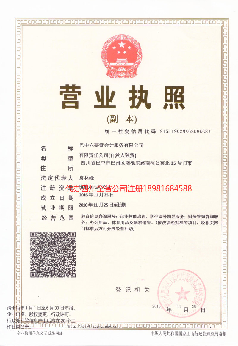 龙陵龙陵六要素会计服务有限公司